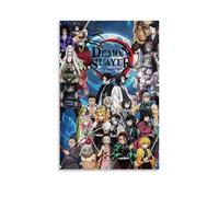 YuShuas Demon Poster Slayer Tv Series Vintage Collage Comic Music Posters for Room Aesthetic Canvas Wall Art Bedroom Decor20x30inch(50x75cm)