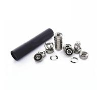 YUSKICCNE 16PCS Si3N4 Black Ceramic Speed Bearing for Inline Skates Shoes Professional Race 608RS 7 Beads Bearings