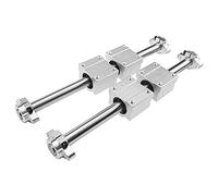 YUSKICCNE Professional 10pcs Optical Axis Linear Rail Shaft OD8/10/12mm 200-600mm+SCS8/10/12UU Bearing Blocks+SHF8/10/12 Support(400mm,12mm)
