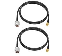 Yuslao RP-SMA Male to N Type Male Low Loss RG58 RF Coaxial Cable 3ft for Yagi Antenna LoRa Antenna WiFi Router Wireless Access Point etc (2-Pack)