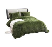 YUSOKI Faux Fur King Blanket(Olive Green,90" x 104"),Whithout Pillows,Winter Lightweight Plush Fuzzy Soft Cozy Microfiber Comfy Bed Blanket for Women Kids Girls Couch Sofa Washable