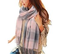 Yuson Girl Women's Fashion Long Shawl Big Grid Winter Warm Lattice Large Scarf