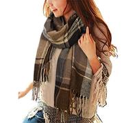 Yuson Girl Women's Fashion Long Shawl Big Grid Winter Warm Lattice Large Scarf