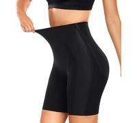 Yuson Girl Women's High Waisted Tummy Control Knickers Butt Lifting Seamless Shapewear Shorts Thigh Slimming Invisible Body Shaper Smooth Under for Dresses Skirts(Black, S)