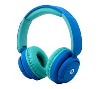 YUSONIC Kids Bluetooth Headphones, Wireless Kid Headphone Foldable over Ear with Built-in Mic for Kids Toddler Teenager, Cell Phones TV Tablet School Network Office Uses (Blue Green)