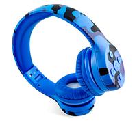 YUSONIC Kids Wireless Headphones, kid Headphone bluetooth, foldable with Built-in Mic, Headphones for Kids toddler teenger adult Cell Phones TV Tablet School network Office uses (camo blue)