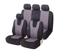 YUSOPOADS Car Seat Cover Full Sets for Ford Fiesta Hatchback 2009-2014 2015 2016,NonSlip Front Rear Protectors Easy Install with Two-Tone Accent Interior Accessories,C- 5 seats