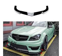 YUSOPOADS Front Splitter Lip For Mercedes Benz C-Class C63 AMG W204 Late 2011-2014,3Pcs Front Lip Spoiler Front Bumper Spoiler,Spoiler Body Kit Sport Accessories,Black