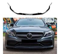 YUSOPOADS Front Splitter Lip For Mercedes-Benz C-Class W205 C205 S205 C63 AMG 2015-2022,3Pcs Front Lip Spoiler Front Bumper Spoiler,Spoiler Body Kit Sport Accessories,Black