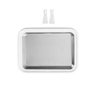 YUSSEQDD 3pieces Household Ice Cream Roller Pan with 2 Spades Quick and Versatile Treats at Home Ice Cream Roller Soft Serve Freezer Yogurt Maker DIY Maker Yoghurt Frying Machine, White, 22.5x17.5cm