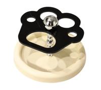 YUSSEQDD Bathroom Decorative Organizer with Multi Slots Electric Toothbrushes and Toothpaste Storage Solutions Bathroom Electric Toothbrush Organizer Decorative, Black paw, 15x11.5cm