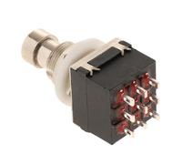 YUSSEQDD Bypass Metal Switch Designed To Guitar Effects Pedal Switch Enables Easy Wiring For Custom Functions With Nine Lugs Electric Guitar Pedal Button Metal Bypass Button