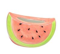 YUSSEQDD Ceramic Tissue Box Cover Kitchen Bathroom Tissue Holder with Unique Watermelon for Decorative Living Room Paper Napkins Holder Storage Box Porcelain