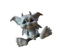 YUSSEQDD Charming Baby Goblin Art Fairy Garden Statue for Lawn and Porch Decor, Sad B