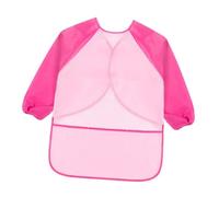 YUSSEQDD Children Kids Apron Long Sleeve Waterproof Smock Eco-Friendly Lightweight Eating And Craft Projects Painting Children Painting Smock Long Sleeve Apron, Rose, L