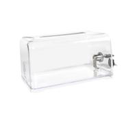 YUSSEQDD Clear Tip Jar Multipurpose Donation Box Versatile Business Card Holder With Secure Acrylic Lock More Than Just Tip Jar Money Box With Lock Acrylic Collection