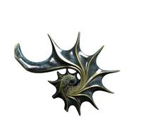 YUSSEQDD Creative Shell Ornaments Sculpture Durable And Eco-friendly Durable Materials Resin Nordic Retro Conch Ornaments, dark blue