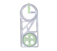 YUSSEQDD Drawing Template Ruler Excellent Utility Tool Geometric Ruler Teachers Artists And Students Drawing For Office Has Various Patterns To Meet Daily Needs, Style D