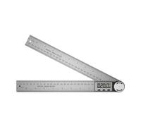 YUSSEQDD Electronic Angle Measurement Tool Large Display Digital Angle Finders Stainless Steel Construction Durable For Contractors Digital Finders Protractor Stainless Steel, Silver, 300 mm Scale