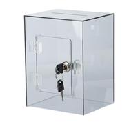 YUSSEQDD Elegant Acrylic Money Saving Box Transparent Piggy Bank Storage Solution Enhancing Room Decor For All Ages Saving Money Boxes Bedroom Living Room Decoration, grey, 20x15x12cm