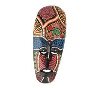 YUSSEQDD Exquisite Aboriginal Style African Mask Wall Hanging Light Weight Wood Crafted Mask Decor Unique Wall Decoration African Mas Painted Crafts, 10.5x25cm