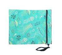YUSSEQDD Fashionable Waterproof Cloth Nappy Wet Bags for Stylish Moms Breathable Polyester Nappy Changing Bags Reusable Nappy Bag, Green Jellyfish