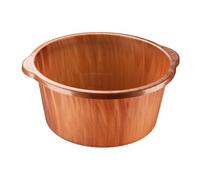 YUSSEQDD Foot Bath Basin Foot Massage Bucket Relaxing Feet Portable Tub Spa Wash Experience At Home Bath Tub Made of PP Massage Relaxation Thickened Pedicure Basin, Brown, S