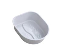 YUSSEQDD Foot Bath Basin Lightweight Foot Soaking Bucket High Capacity Tub Helps Relieve Stress And Soothe Tired Feet Massage Basin Bath For Elderly, Gray, 38.5x33x11.5cm