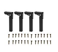 YUSSEQDD Furniture Foldable Chair Replacement Feet Legs Unique Compact To Transform And Furniture Pieces Effectively DIY Coffee Table Legs Outdoor Camping Portable, Black, 150MM