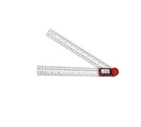 YUSSEQDD Hardened Plastic Digital Angle Steel Ruler Electronic Protractor Goniometer Ruler Offers Sturdy Long Lasting Usage Clear Digital LCD Display Keeps Measurements, Red, 0-300mm