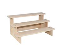 YUSSEQDD Jewelry Display Riser Shelf Rectangle Wood Organizer For Candy Figures Buffets Easy To Clean.If There Is Dust On Display Stand Jewelry Riser Shelf Candy Figures Buffets, 3 layer 30cm