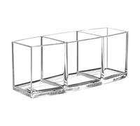 YUSSEQDD Makeup Cosmetic Organizer Transparent Case Sturdy and Durable Option for Storing Everyday Cosmetics Suitable for Professional and Home Must Have to Save Space On Vanity Tabletop