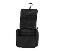 YUSSEQDD Makeup Pouch Storage Pouch with Sturdy Zippered Mesh Pocket Conveniently Designed for All Outdoor and Travel Requirements Makeup Storage Zippered Mesh Pocket, Black, 17.5x19x7.5cm