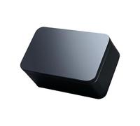 YUSSEQDD Metal Tin Box For Storage Easy To Open And Close Exquisite And Practical Tin Plated Iron Square Tea Box Square Tin Box, Dark Blue