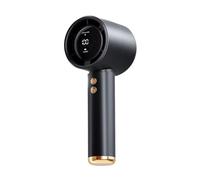 YUSSEQDD Mini Fan With LED Power Digital Display Low Noise And High Face Value Easy To Charge ABS Portable Cooler Home Air, black, 3000mA