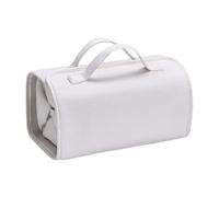 YUSSEQDD Multi-Functional Makeup Organizer Bag for Women Detachable Pockets Waterproof Made of Waterproof Materials PU Makeup Bag, Milk White