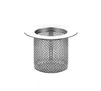 YUSSEQDD Multifunctional Stainless Floor Drain Filter Anti-blocking Hair Catcher Shower Sink Mesh Basket, Small Short