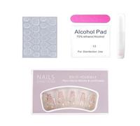 YUSSEQDD Nude Light Luxury Nail Art Accessory For High-end Niche Market Carefully Crafted ABS Mid To Long Trapezoidal Nail Art