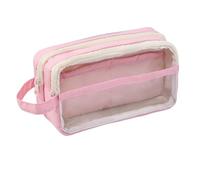 YUSSEQDD Pencil Case, Case, Box, Extra Large Capacity, Durable and Sturdy, to Suitable for Classroom, Library, Learning, Pink