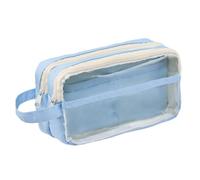 YUSSEQDD Pencil Case, Case, Box, Extra Large Capacity, Durable and Sturdy, to Suitable for Classroom, Library, Learning, Sky Blue