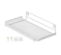 YUSSEQDD Router Shelf Hollow Wall Mount Holder Easy Installation Strong Metal Wall Shelf Storage And Organization Router TV Accessories Mounted Storage Shlef