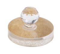 YUSSEQDD Sealing Wax Seal Stamp Vintage Sealing Wax Stamp For DIY Invitations Lipstick Blusher Powder Repair Mineral Pressed Powder Pressing Tool DIY Foundation Blush, Clear, 4.4x3.5cm