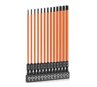 YUSSEQDD Security Bit Set Tamper Proof Bits with Steel Bits | Six Point Bits T5 Through T40 Sizes In 75mm 100mm And 150mm Lengths Bits Slipping Or Breaking