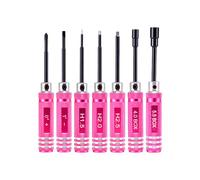 YUSSEQDD Short Handle Screwdriver Nut Driver Tool Kit Rc Efficient And Effective Short Handle Screwdriver Nut Driver, pink