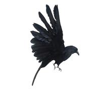 YUSSEQDD Simulation Birds Decorate Home Garden With Realistic Artificial Raven Craft Birds For Nature Lovers Shop Window Decorative Artificial Decorative Bird Ornaments