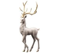 YUSSEQDD Standing Deer Decoration Collectible Home Office Reindeer Ornaments Elegant and Charming, Standing Coffee