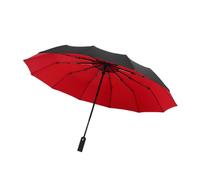 YUSSEQDD Stay Prepared for Rainy Days with Waterproof Automatic Folding Umbrella 12 Ribs for Extra Strength Outdoor Protection, red
