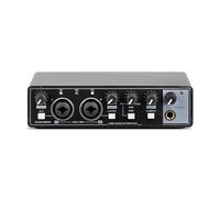 YUSSEQDD USB 0 External Sound Card For Home Recording Studio Easy To Install Metal 2 Way Input 2 Way Output 48V Phan-tom Power, Black