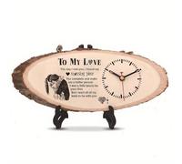 YUSSEQDD Wooden Creative Silent Ornament Girlfriend Handmade Gift with Solid Wood of Color Variance, Multifunctional Home, Style 1