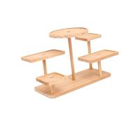 YUSSEQDD Wooden Display Rack Sturdy Space Optimization Convenient Holder Managing Small Items Dolls Or Flowerpots Wooden Display Holder Party Decoration Convenient , Plain Wood , 29.5x13x21cm